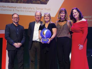 Simon O'Connor, Chair of the judging panel, Donal Daly, Future Planet, Fiona Clark, Cork International Film Festival, Maeve O'Shaughnessy, Tomar Trust & Louise O'Reilly, Business to Arts